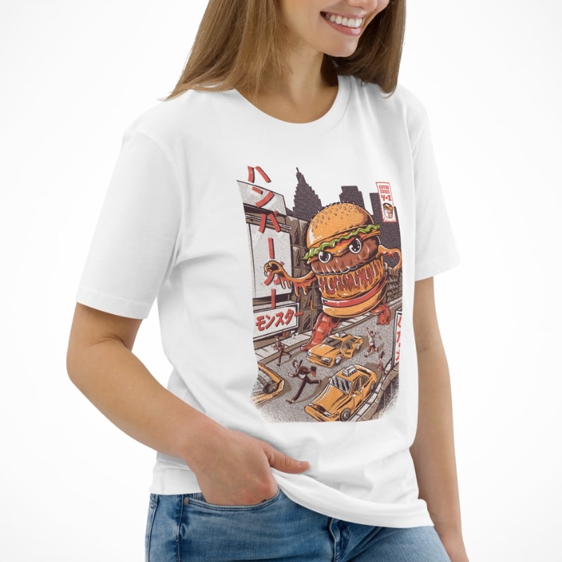 Camiseta Japonesa Burgerzilla