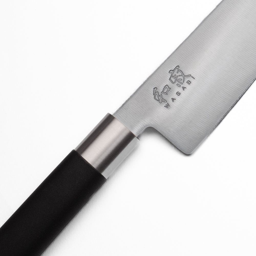 Cuchillo Santoku Wasabi Negro de 16,5 cm