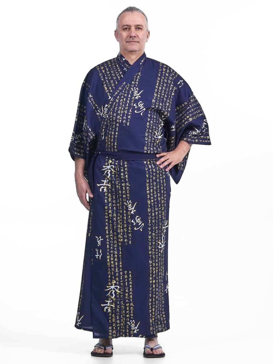 Kimono Yukata Kanji Hombre