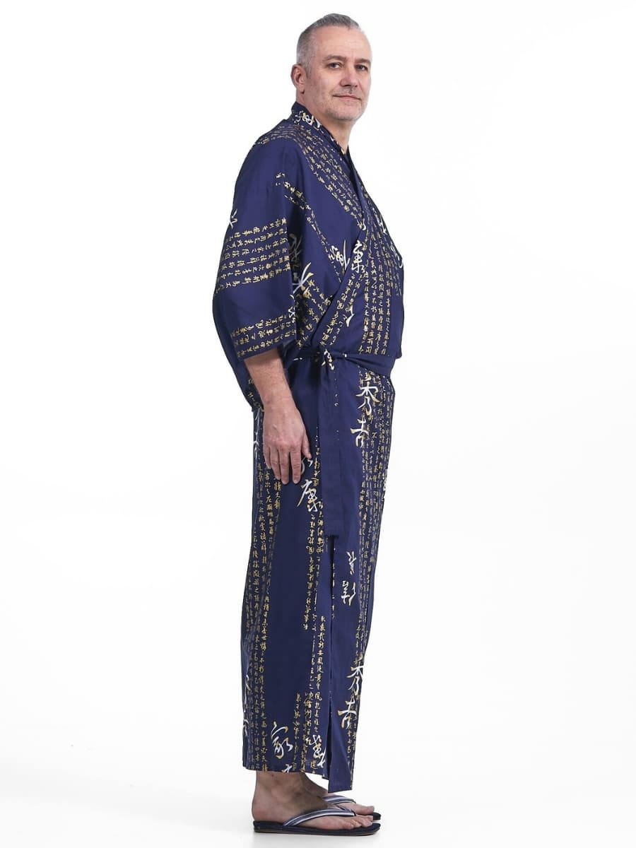 Kimono Yukata Kanji Hombre
