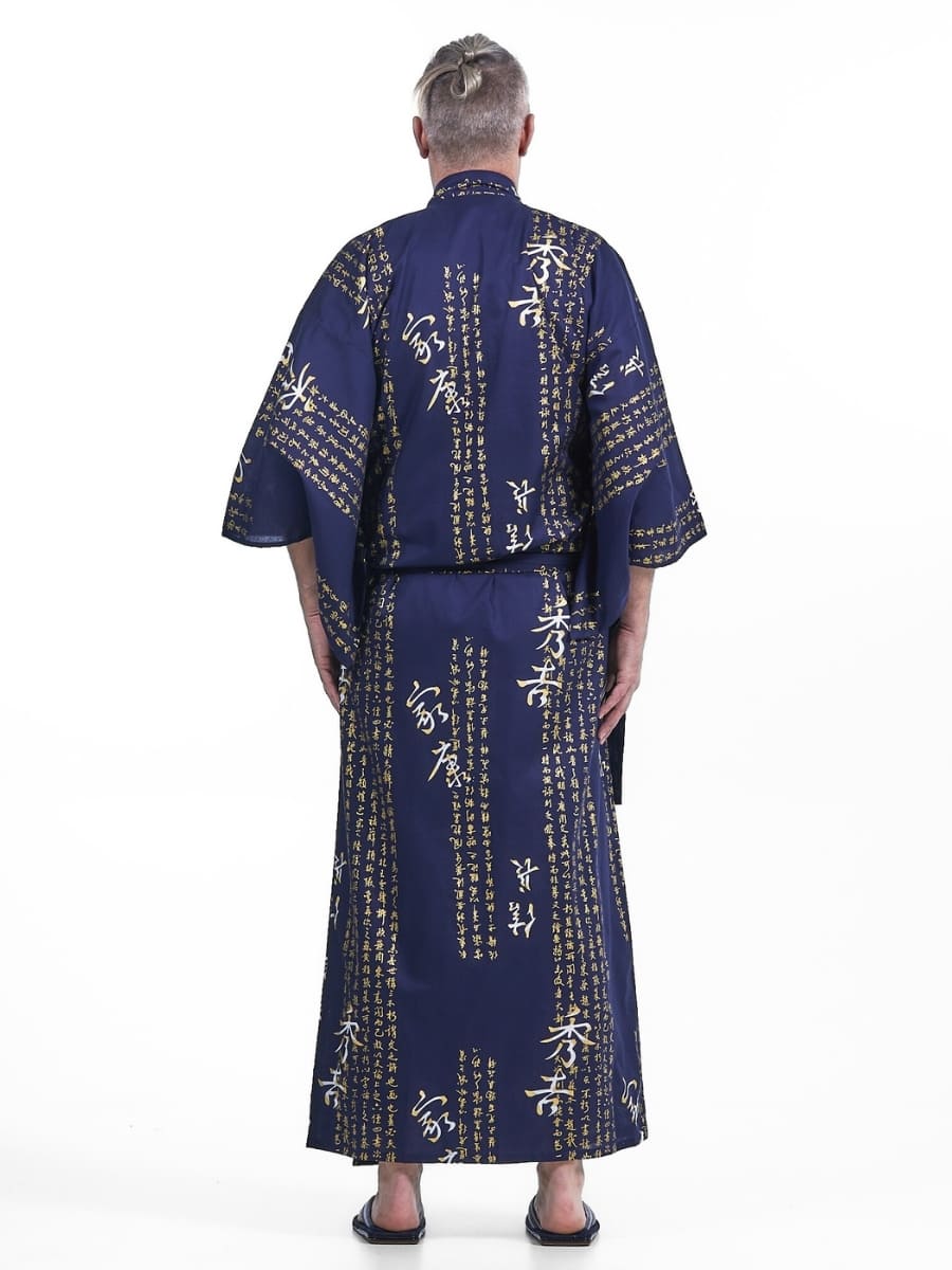 Kimono Yukata Kanji Hombre