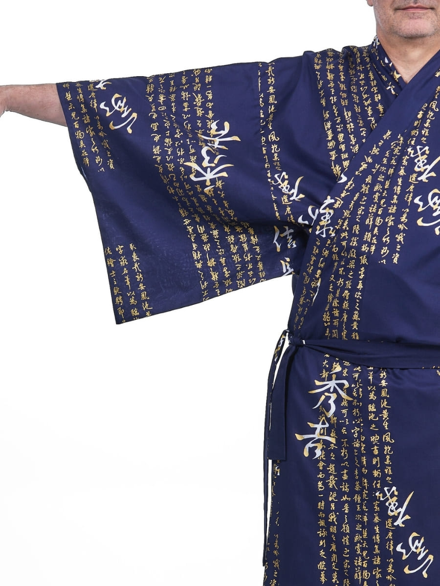 Kimono Yukata Kanji Hombre