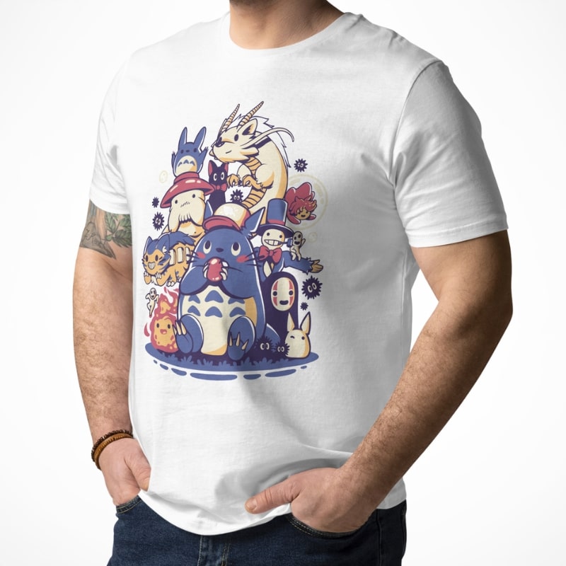 Camiseta Japonesa Dibujos Animados