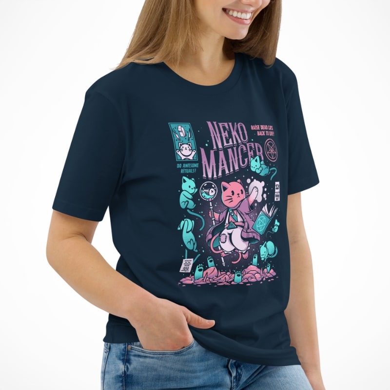 Camiseta Japonesa Nekomancer