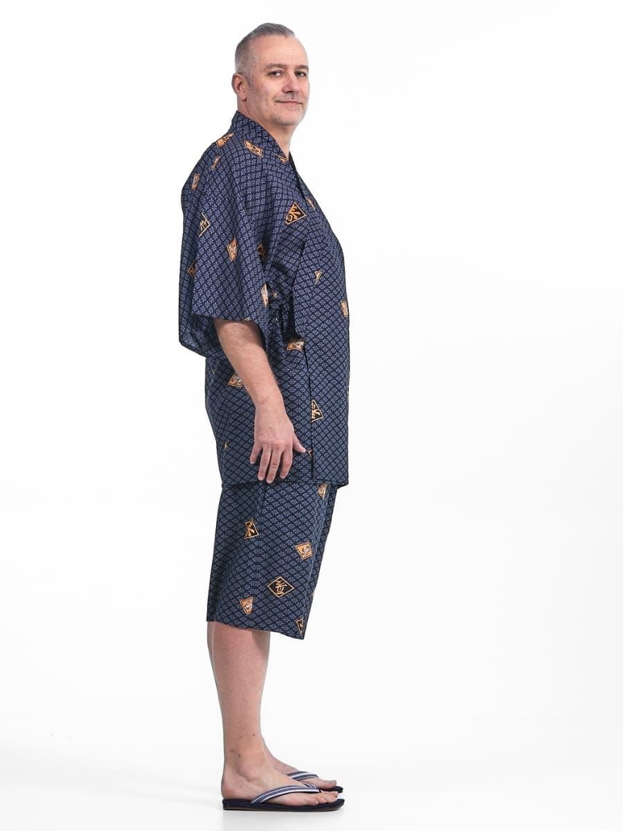 Jinbei Japonés Diamante Hombre