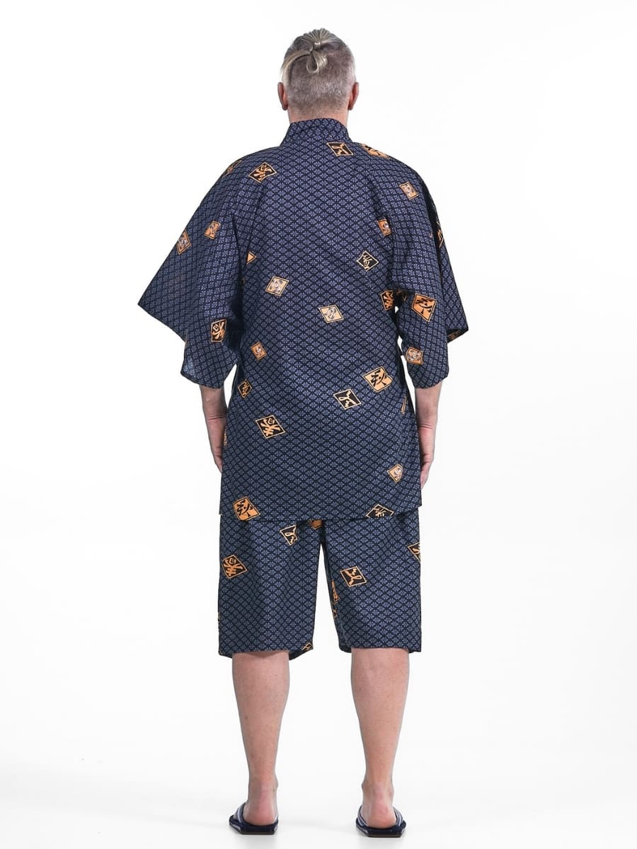 Jinbei Japonés Diamante Hombre