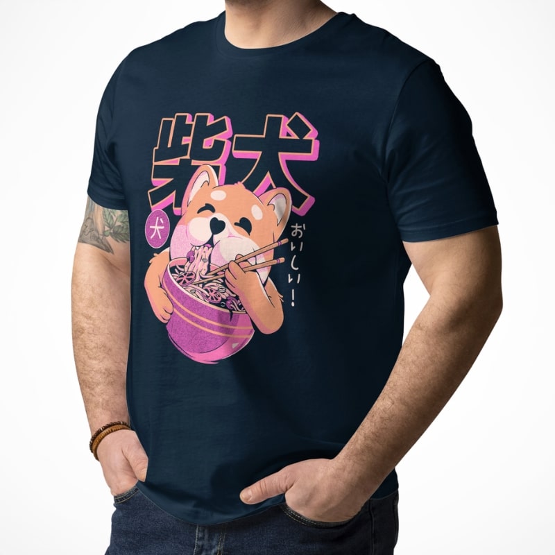Camiseta Japonesa Shiba Noodles