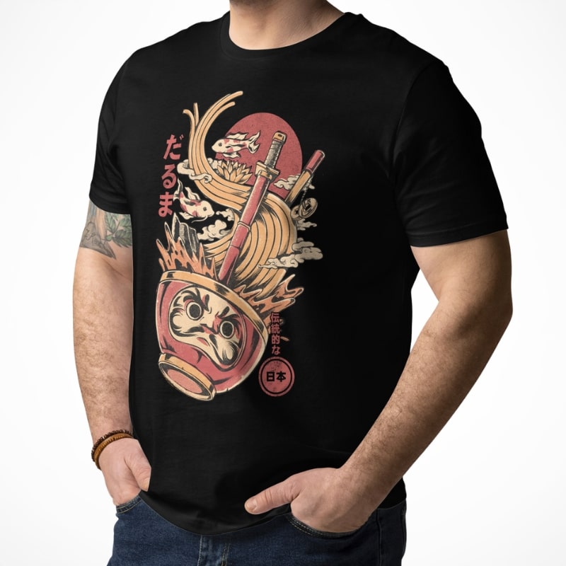 Camiseta Japonesa Daruma Ramen