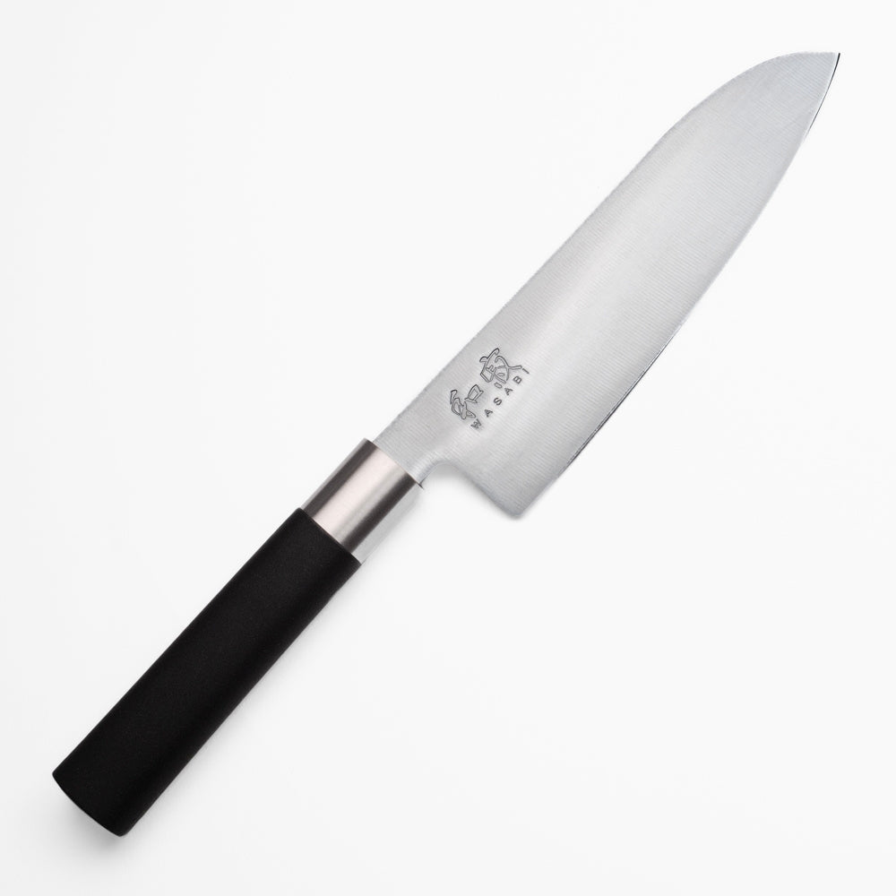 Cuchillo Santoku Wasabi Negro de 16,5 cm