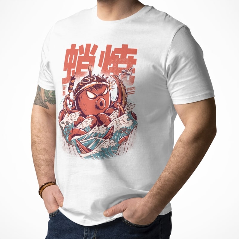 Camiseta Japonesa Takoyaki Attack