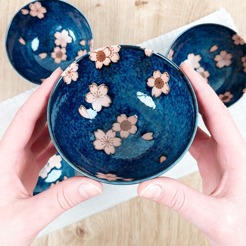 Set de 5 cuencos japoneses Sakura