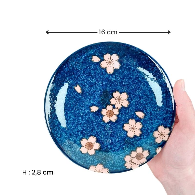 Juego 5 platos japoneses Sakura