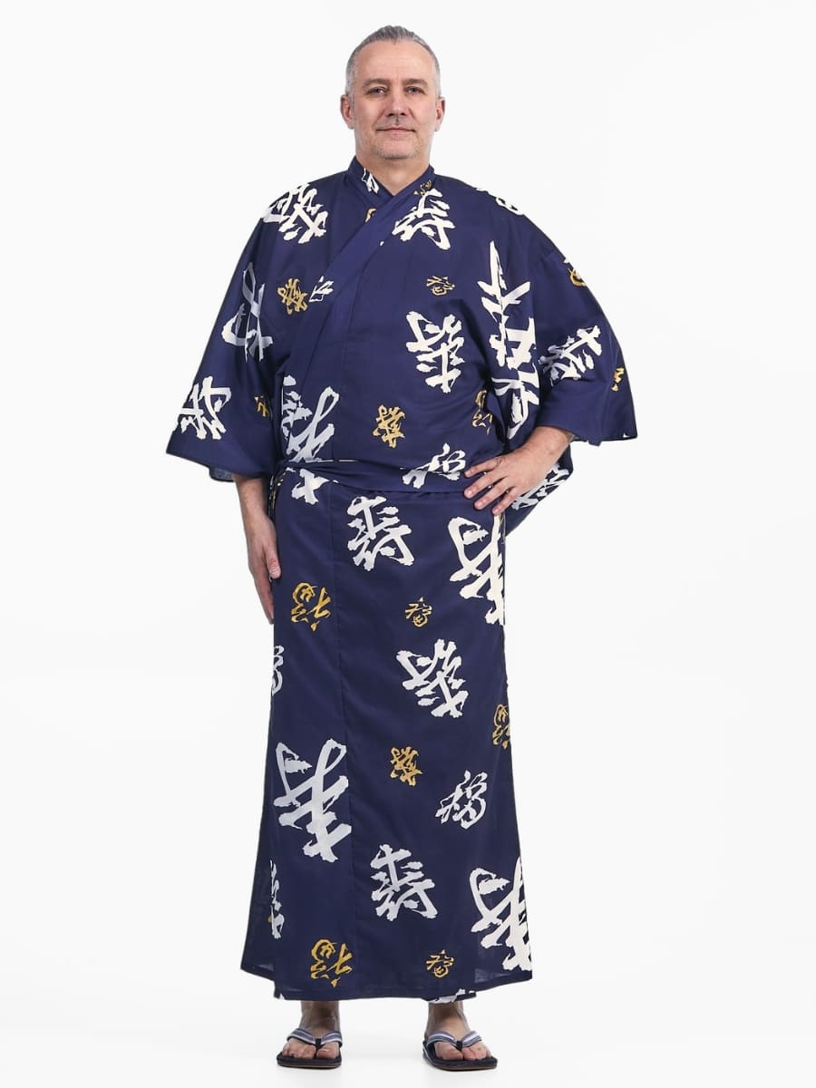 Yukata Kimono Kotobuki Hombre