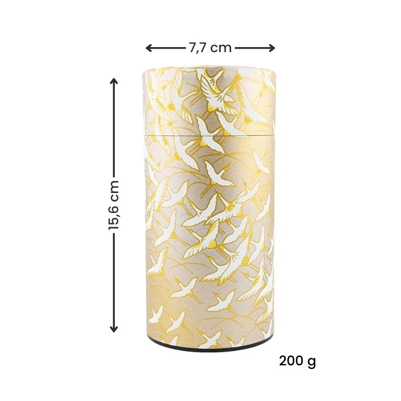 Lata de Té Washi Grulla Gold
