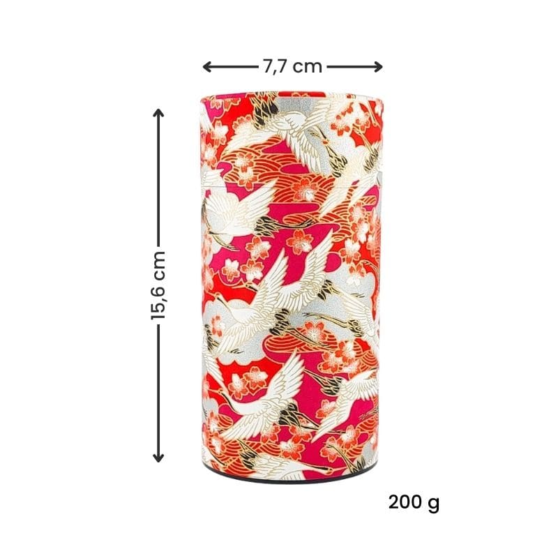 Lata de Té Washi Tsuru
