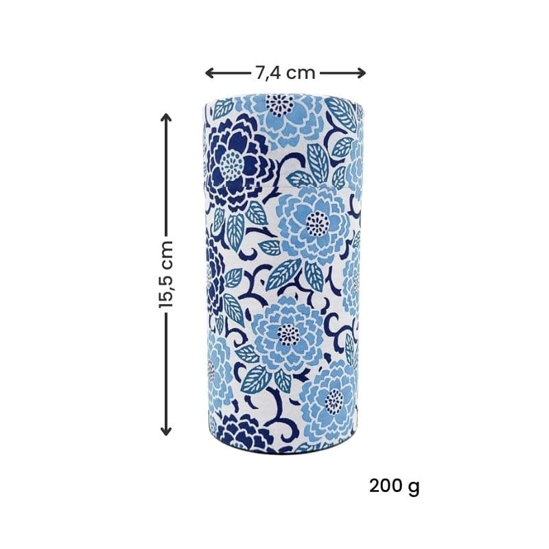 Lata de Té Washi Azul