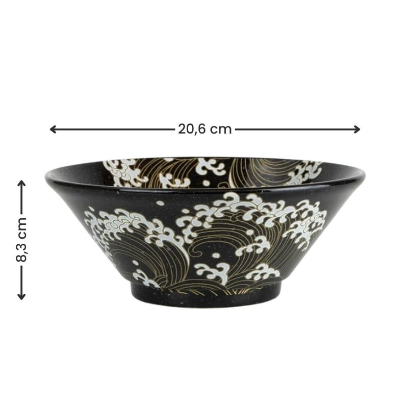 Cuenco Ramen Japonés Olas