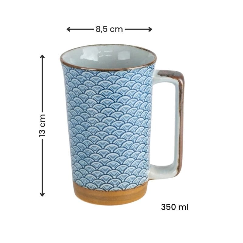 Taza Japonesa Seigaiha Grande