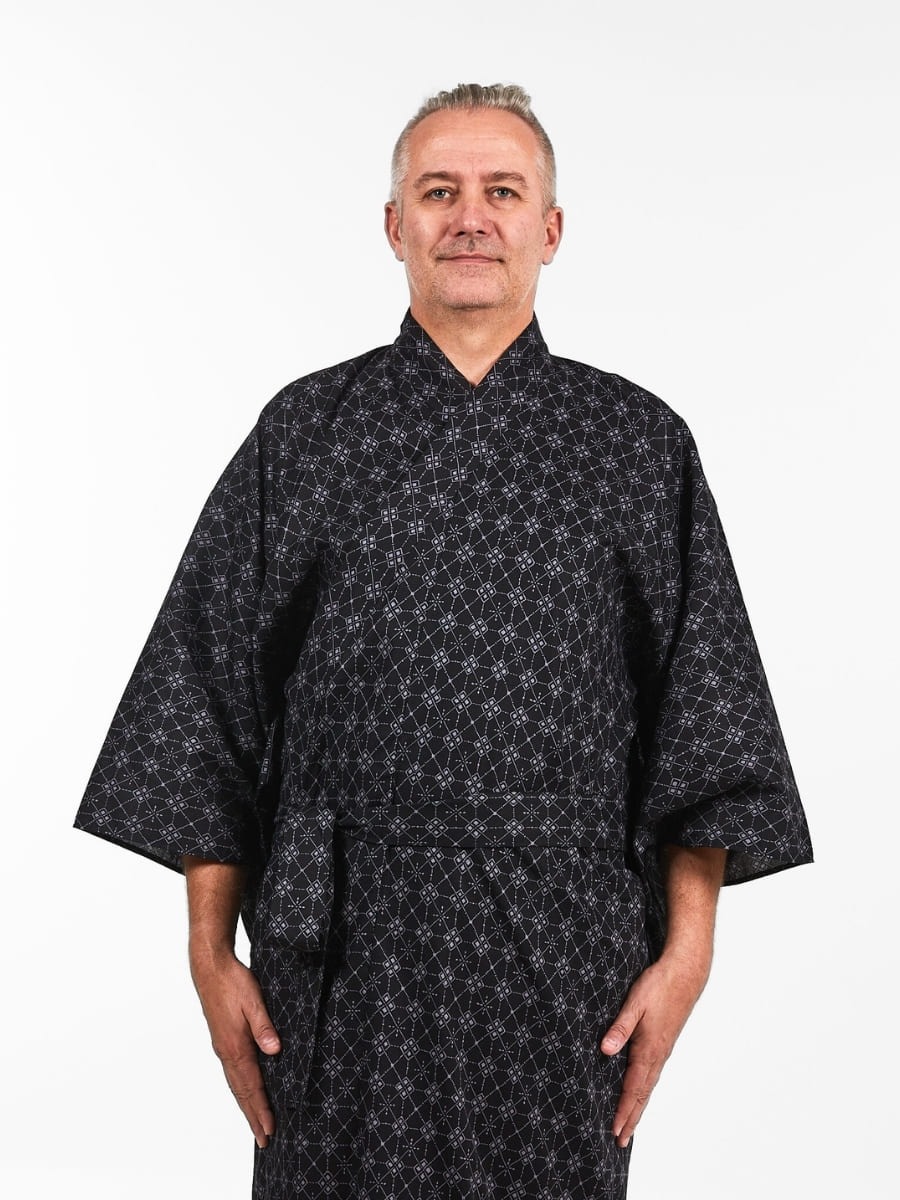 Kimono Yukata Hishigata Hombre
