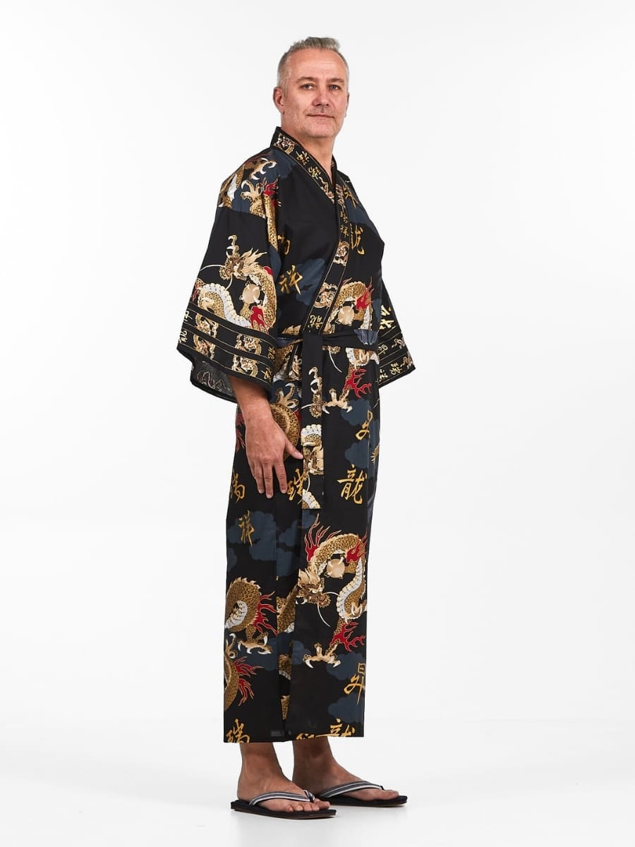Kimono Japonés Dragón Hombre