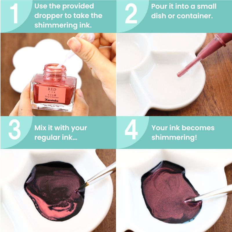 Tinta con Purpurina de Kuretake