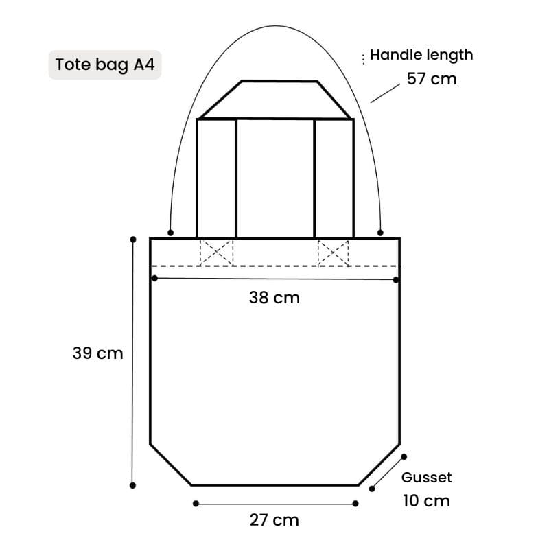 Tote Bag Azul Shiba Shippo