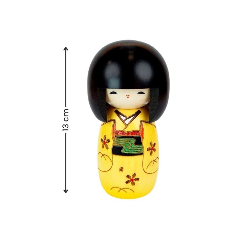 Muñeca Kokeshi Amarilla