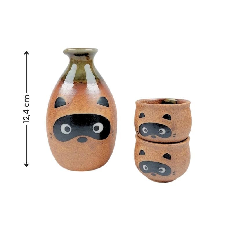 Juego de Sake Japonés Tanuki