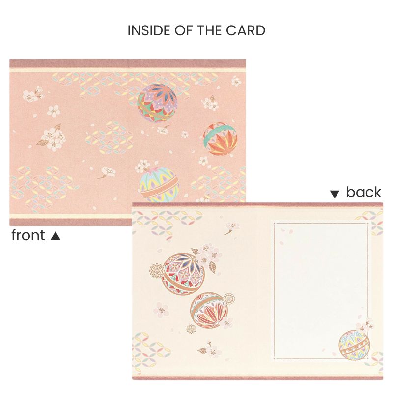 Tarjeta de Felicitación Japonesa Temari