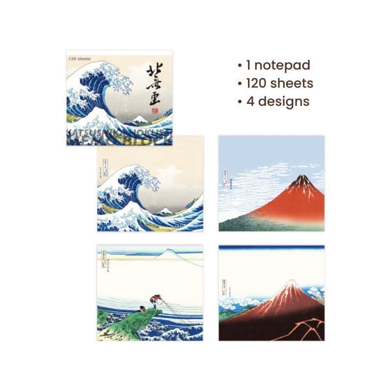 Bloc de Notas Japonés Arte de Hokusai