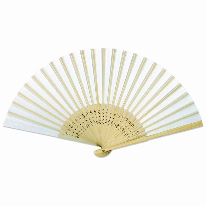 Abanico Japonés Yuzen Botan Naranja