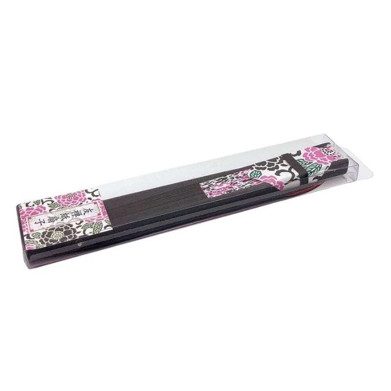 Abanico Japonés Yuzen Botan Rosa