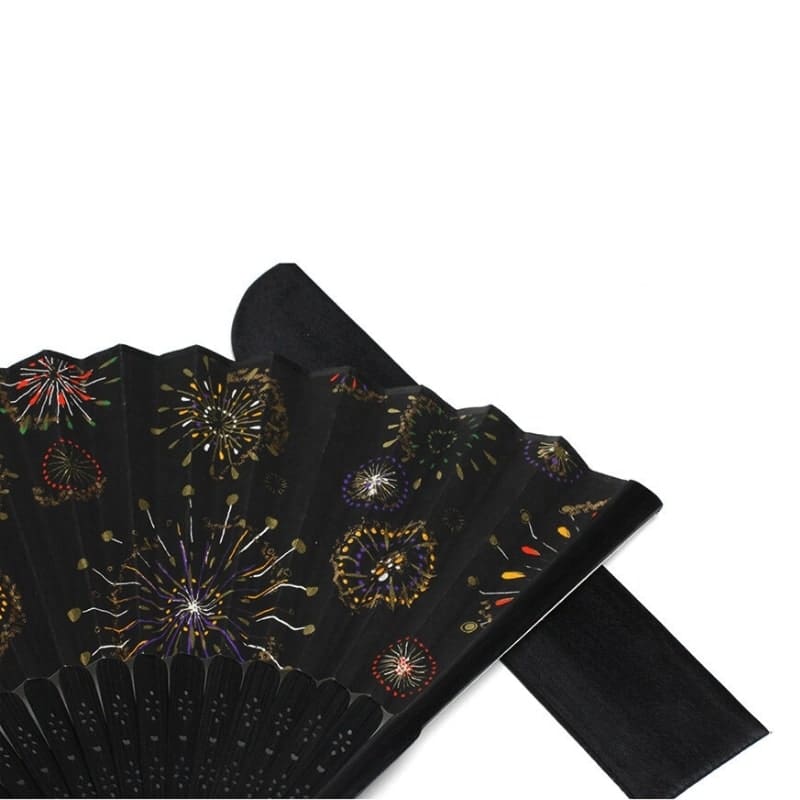 Abanico Japonés Yuzen Hanabi