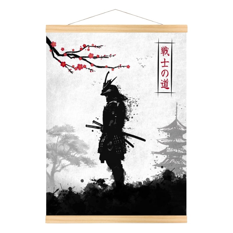 Póster Guerrero Samurai Japonés - A3