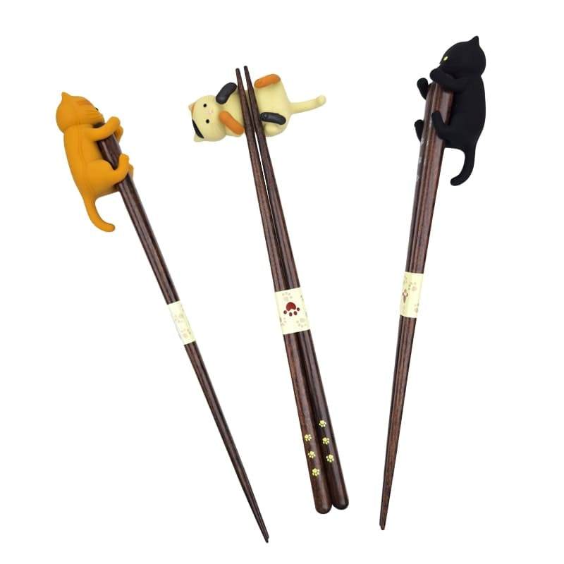 Baguettes Japonaises Kawaii Chat Noir