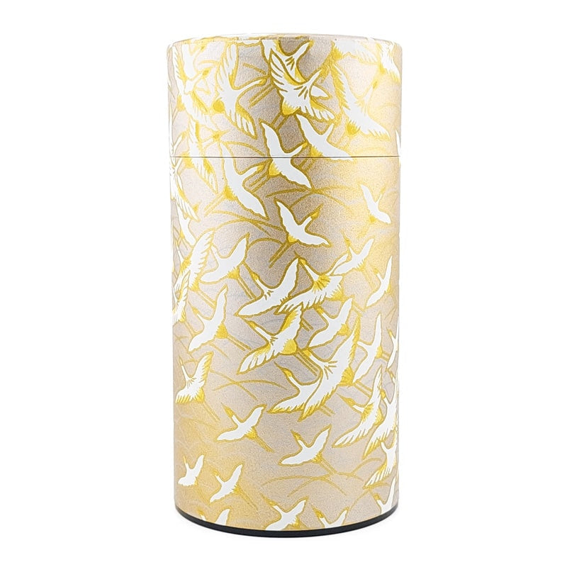 Caja de Té Japonesa Washi Grue Gold