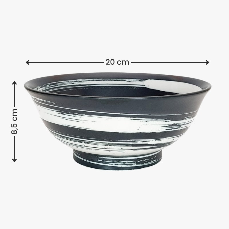 Tazón de Ramen Japonés Shiroi Hake