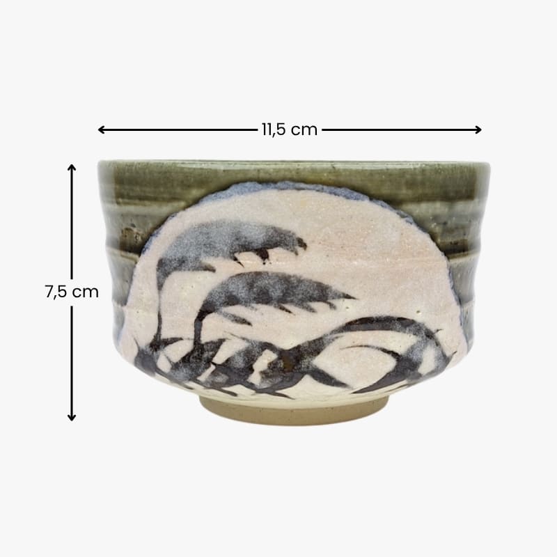 Bol Japonés Matcha Oribe Ashi