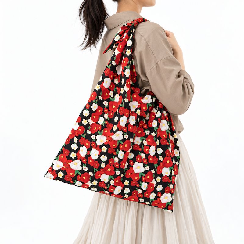 Bolsa Furoshiki Japonesa - Tsubaki