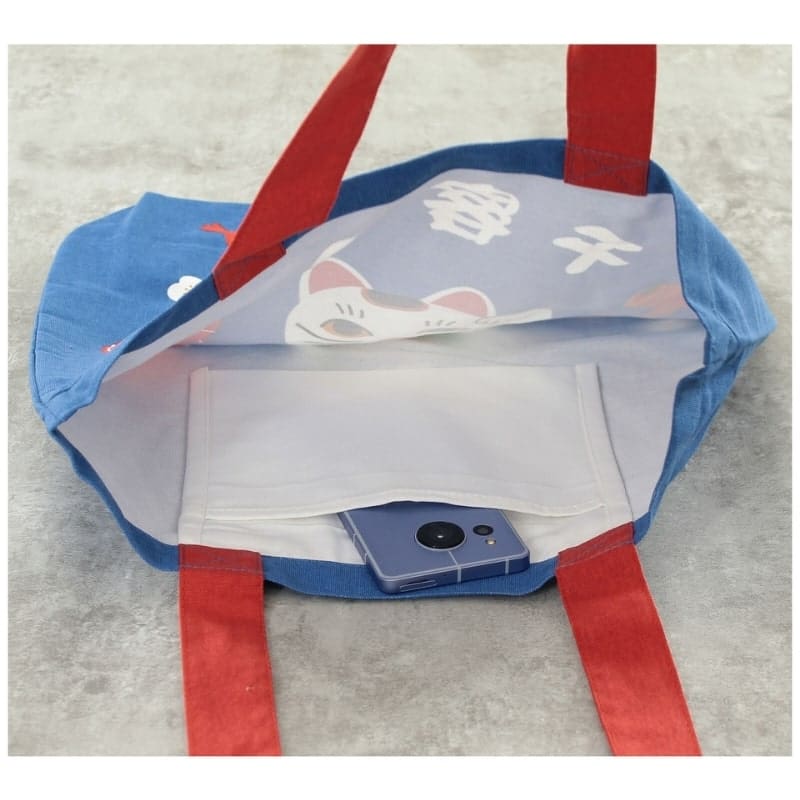 Bolso Azul Maneki Neko