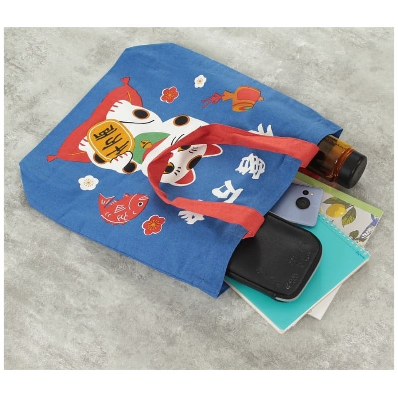 Bolso Azul Maneki Neko
