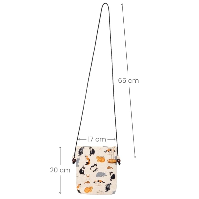 Bolso Bandolera Gatos Japoneses