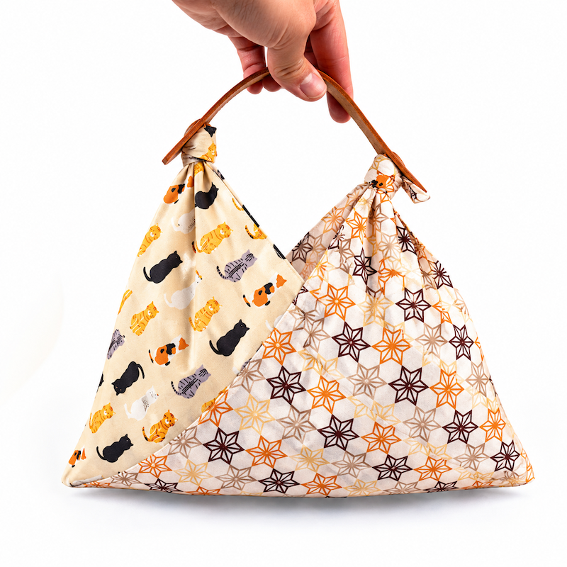Bolso Japonés para Anudar Azuma Bukuro Gatos