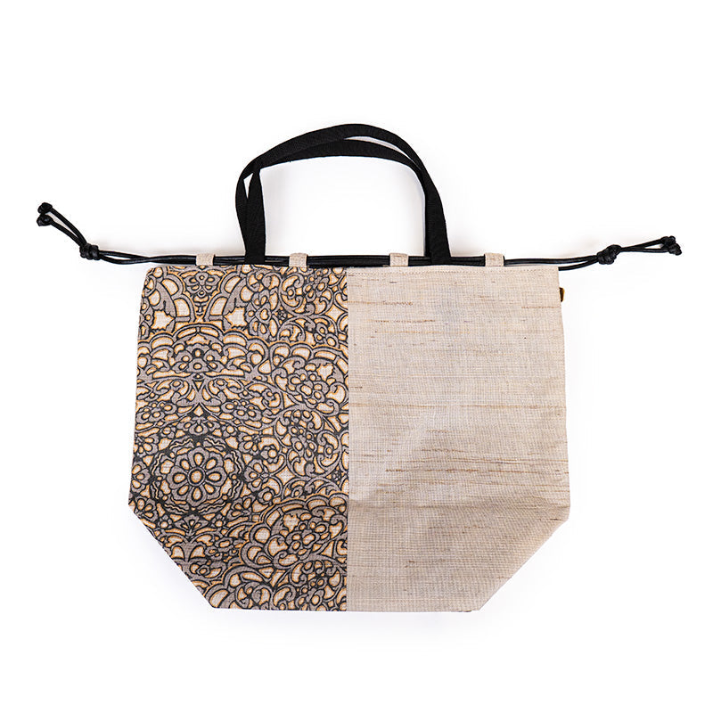 Bolso Kinchaku Japonés de Lino Hōsōge