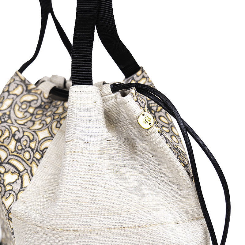Bolso Kinchaku Japonés de Lino Hōsōge