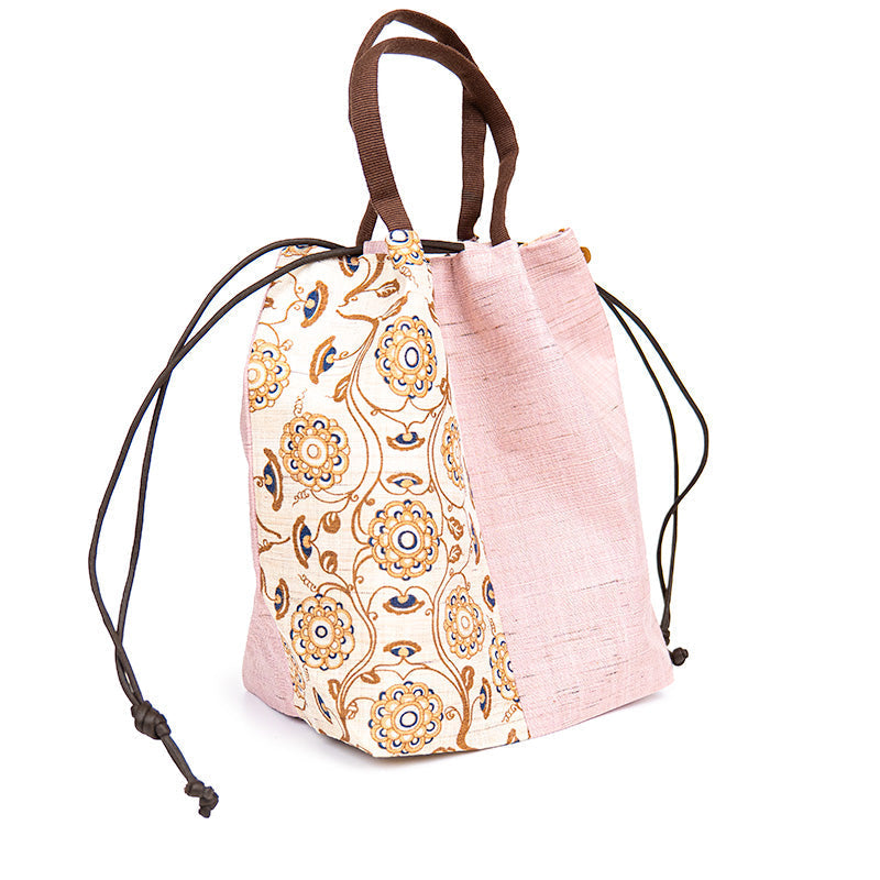 Bolso Kinchaku Japonés de Lino Karakusa