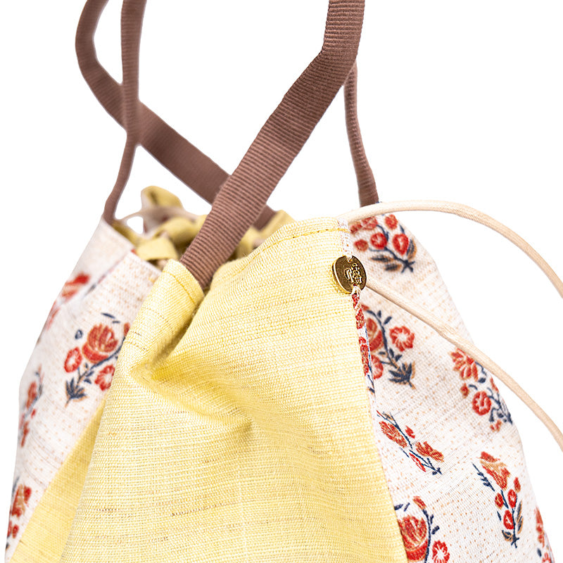Bolso Kinchaku Japonés de Lino Sarasa