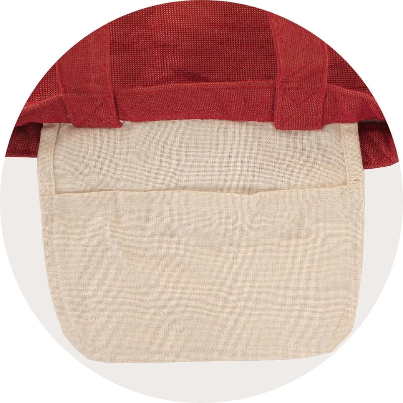 Bolso Tote Gato Japonés Rojo
