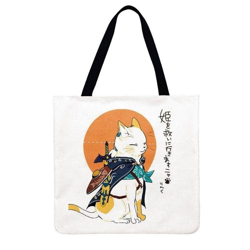 Bolso Tote Japonés Gato