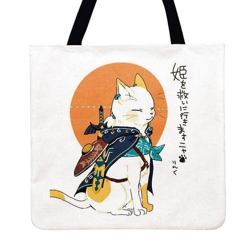 Bolso Tote Japonés Gato